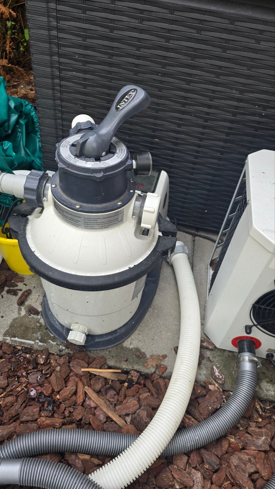 Zwembad met robotstofzuiger, warmtepomp en zandfilterpomp, Tuin en Terras, Zwembaden, Ophalen, Gebruikt, 80 tot 120 cm, Rond