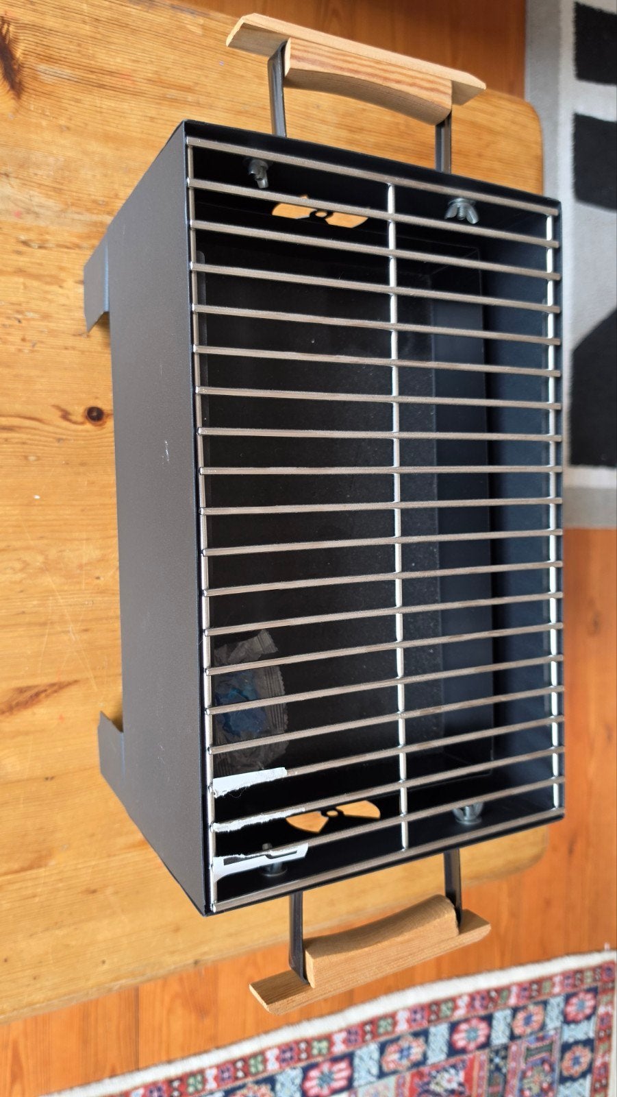 Compacte balkon BBQ - Bonfire (h23 b23 l37 cm), Ophalen of Verzenden, Zo goed als nieuw, Bonfire
