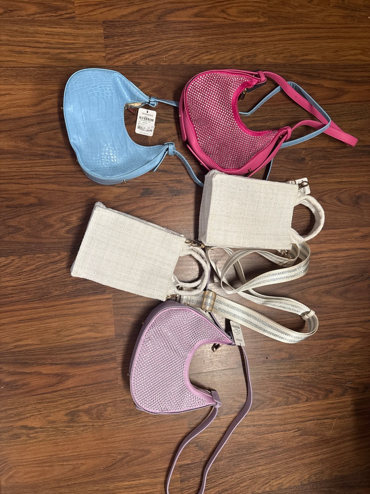 Set van 5 Nieuwe Schoudertassen in Diverse Kleuren, Ophalen, Nieuw, Blauw, Schoudertasje