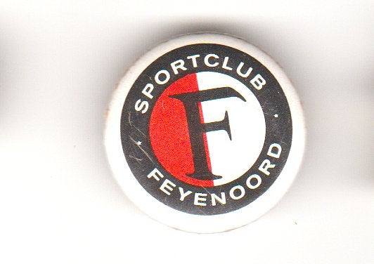 Feyenoord vintage button, Verzenden, Zo goed als nieuw, Sport