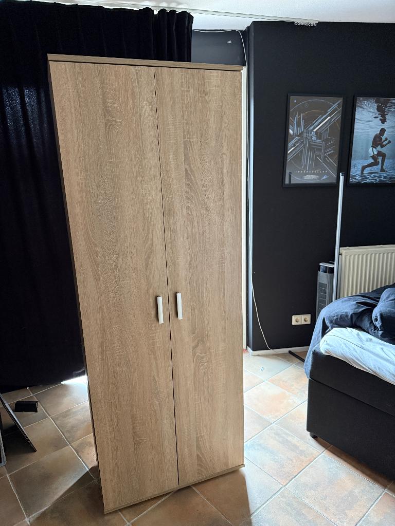 Kledingkast licht eiken fandrup JYSK, Huis en Inrichting, Kasten | Kledingkasten, Ophalen, Met deur(en), Eikenhout, 50 tot 100 cm