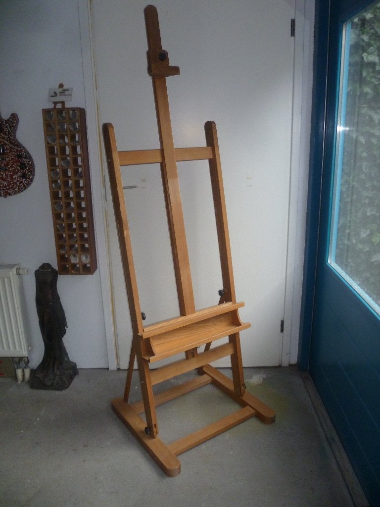 }}}}} Schildersezel Nieuw met bak van Beukenhout Easel, Ophalen, Nieuw, Ezel