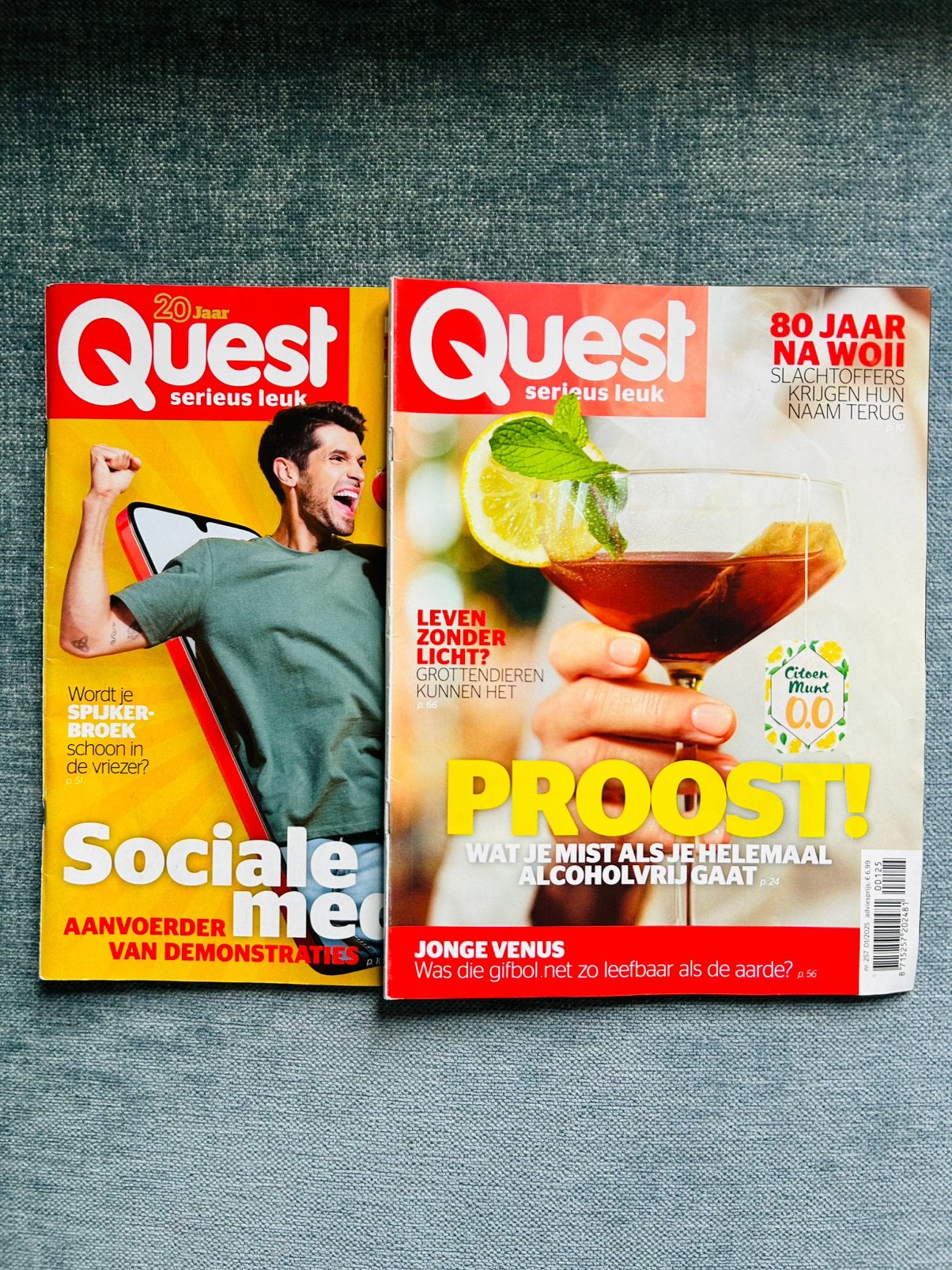 Quest tijdschrift 2x, Ophalen of Verzenden, Zo goed als nieuw, Wetenschap en Natuur