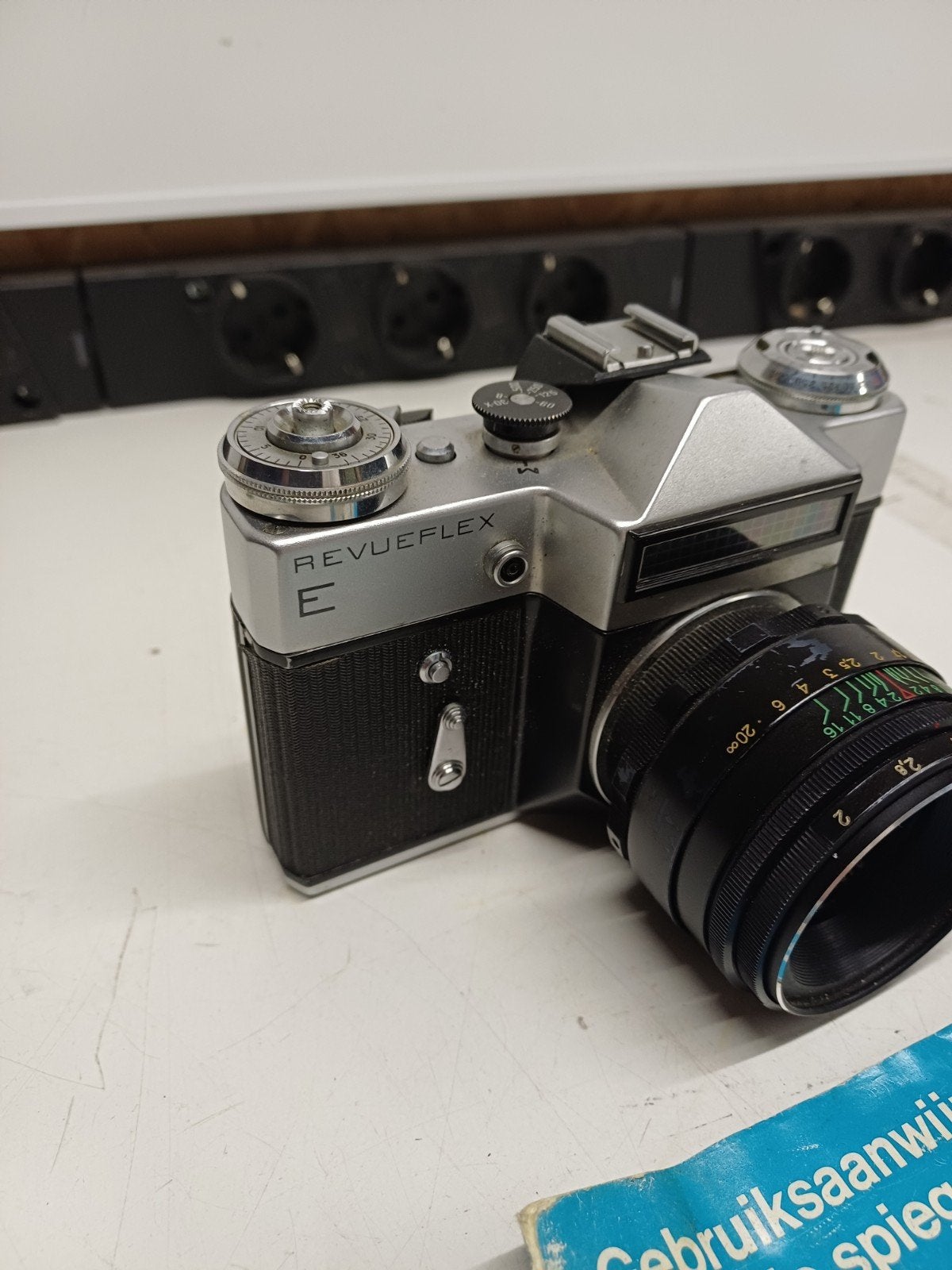 Zeldzame Revueflex E (Zenit E export) met Helios 44 lens, Audio, Tv en Foto, Fotocamera's Analoog, Ophalen of Verzenden, Gebruikt