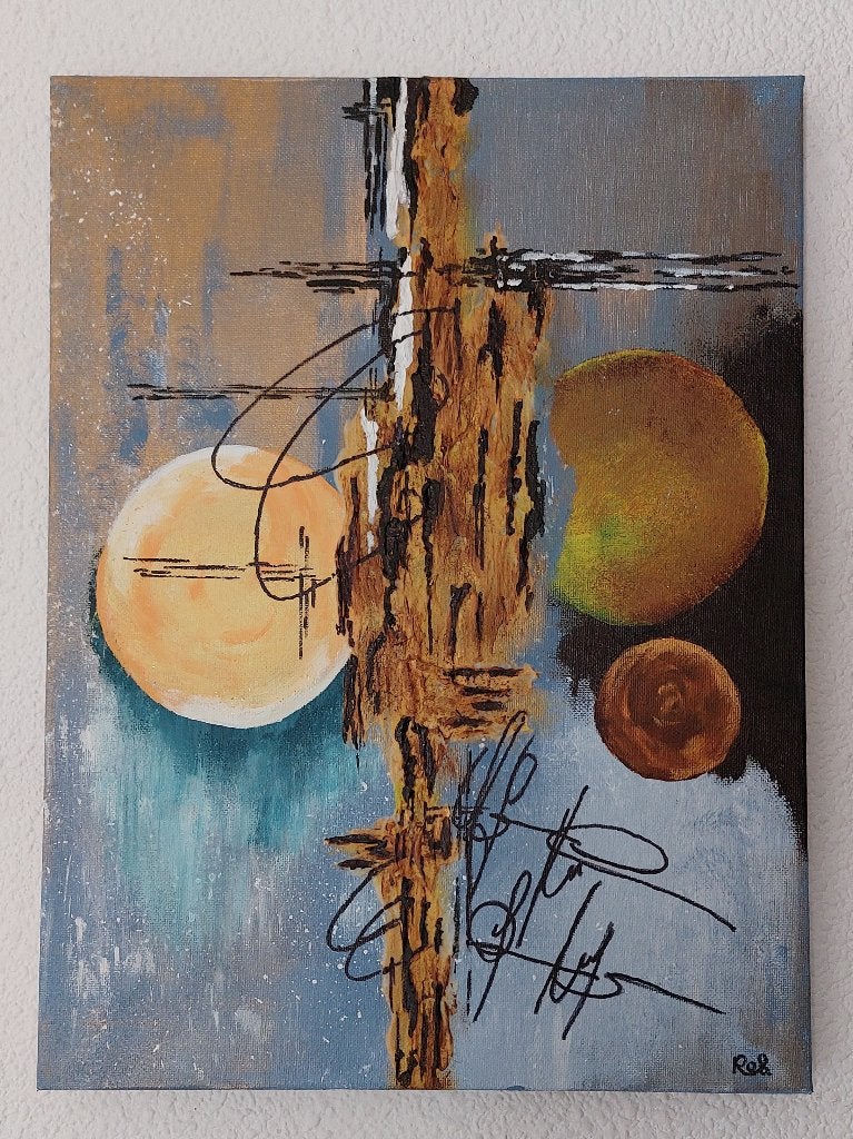 Acryl schilderij, Ophalen of Verzenden