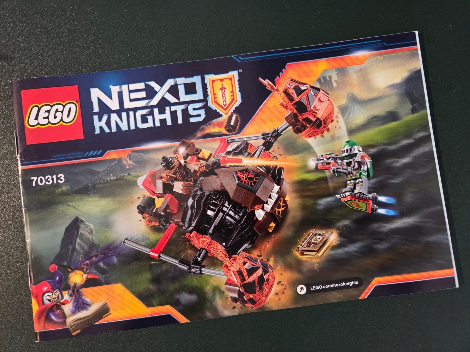 LEGO Nexo Knights 70313 Moltor's Lavastamper met minifiguren, Ophalen of Verzenden, Zo goed als nieuw, Overige merken