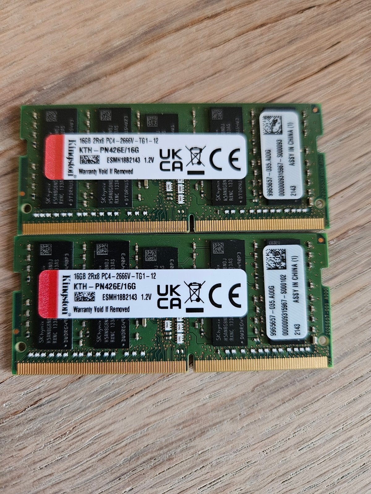 Kingston 32GB DDR4 RAM 2666MHz (2x16GB), 32 GB, DDR4, Ophalen of Verzenden, Zo goed als nieuw