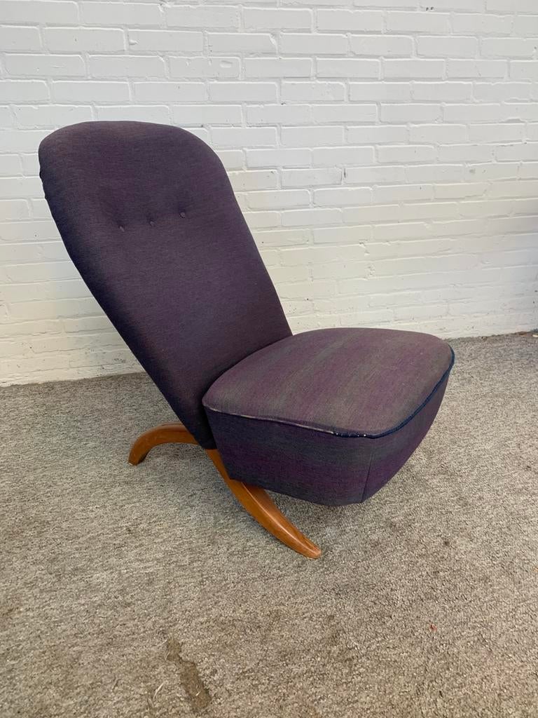 Fauteuil Vintage design Congo chair Theo Ruth Artifort 1950s, Ophalen of Verzenden, Zo goed als nieuw, 50 tot 75 cm