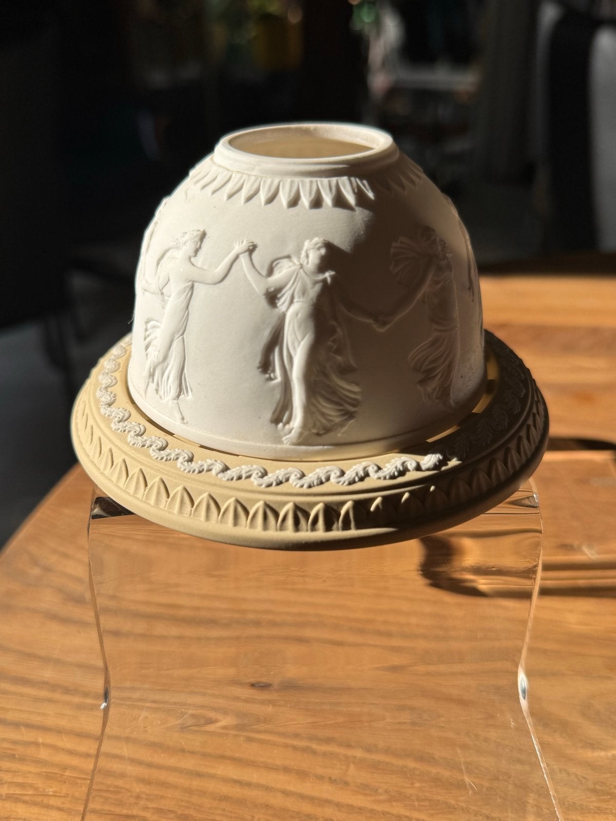 Wedgwood Jasperware theedrager/kaarsenhouder, Ophalen of Verzenden