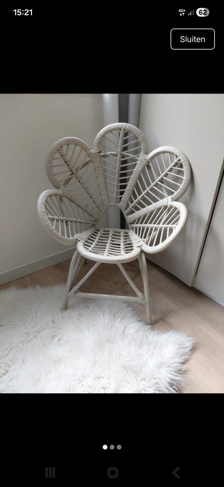 Maisons du monde vlinderstoel kinderstoel mermaid, Huis en Inrichting, Stoelen, Ophalen of Verzenden, Zo goed als nieuw, Bruin