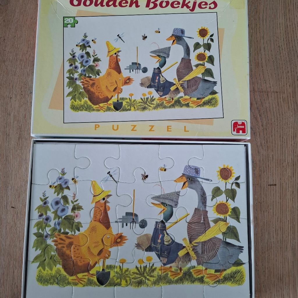 Gouden boekjes puzzel , Kinderen en Baby's, Ophalen of Verzenden, Meer dan 50 stukjes, Zo goed als nieuw, 2 tot 4 jaar