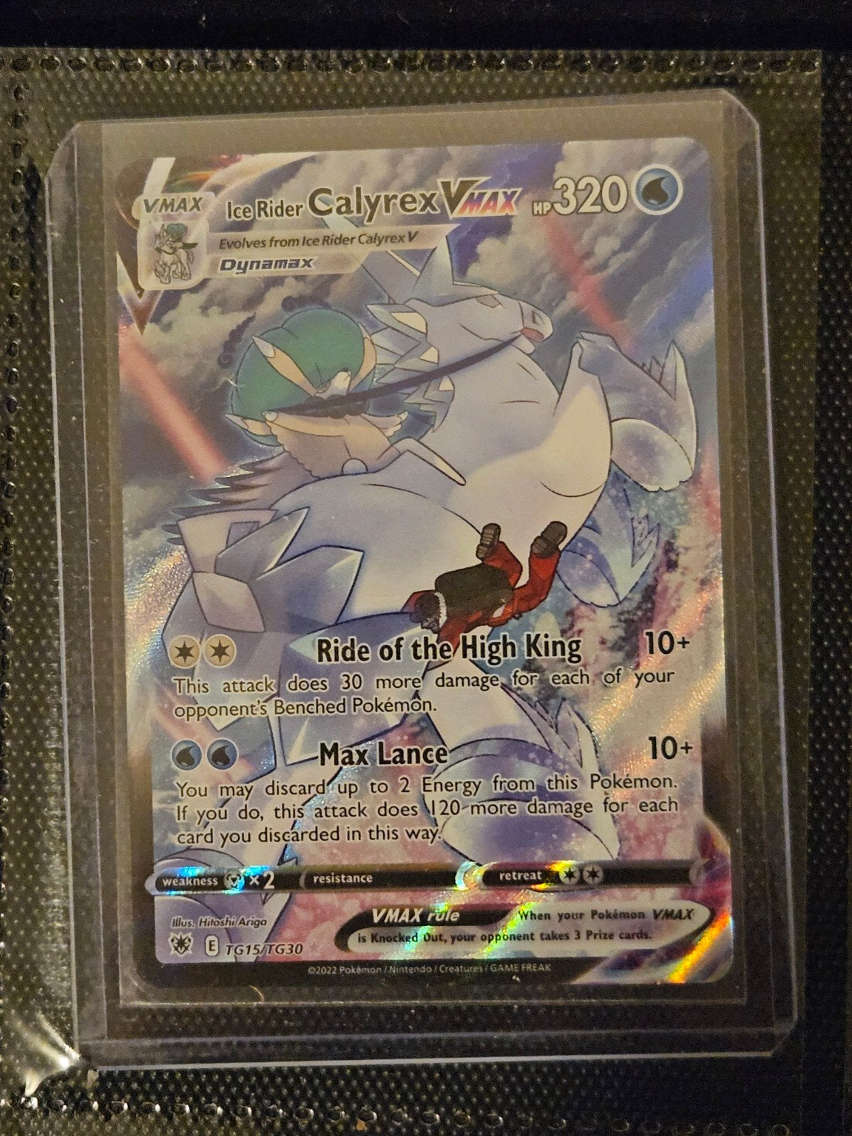 Pokemon Ice Rider Calyrex Vmax TG15/TG30 Astral Radiance, Hobby en Vrije tijd, Verzamelkaartspellen | Pokémon, Ophalen of Verzenden