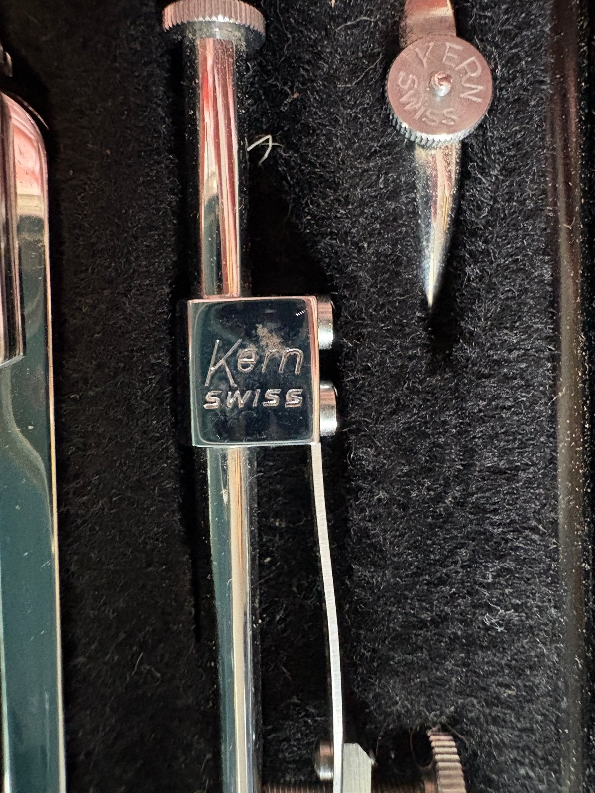 Kern Swiss Passerdoos met passers in goede staat, Ophalen of Verzenden, Gebruikt