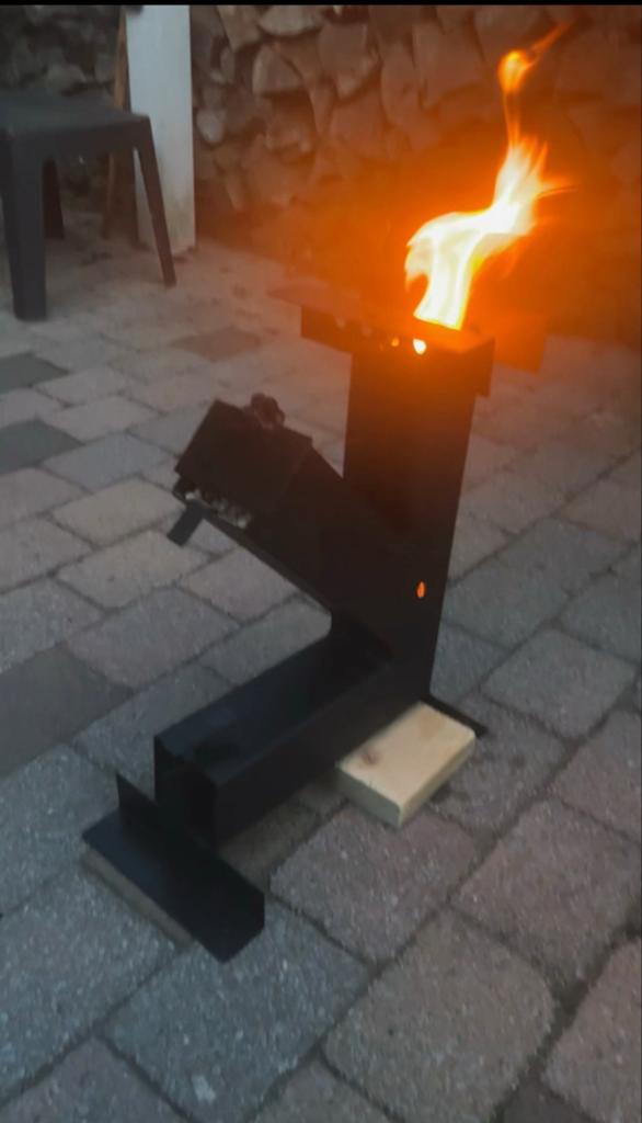 Rocketstove 40cm - Duurzaam voor houtpellets & sprokkelhout, Ophalen of Verzenden, Nieuw