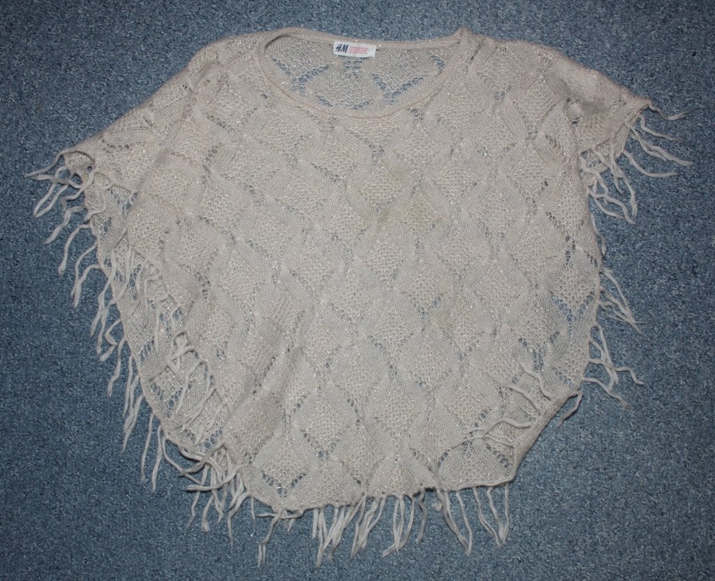Creme cape mt 158-164 H&M nieuwe staat, Meisje, Trui of Vest, H&M, Ophalen of Verzenden