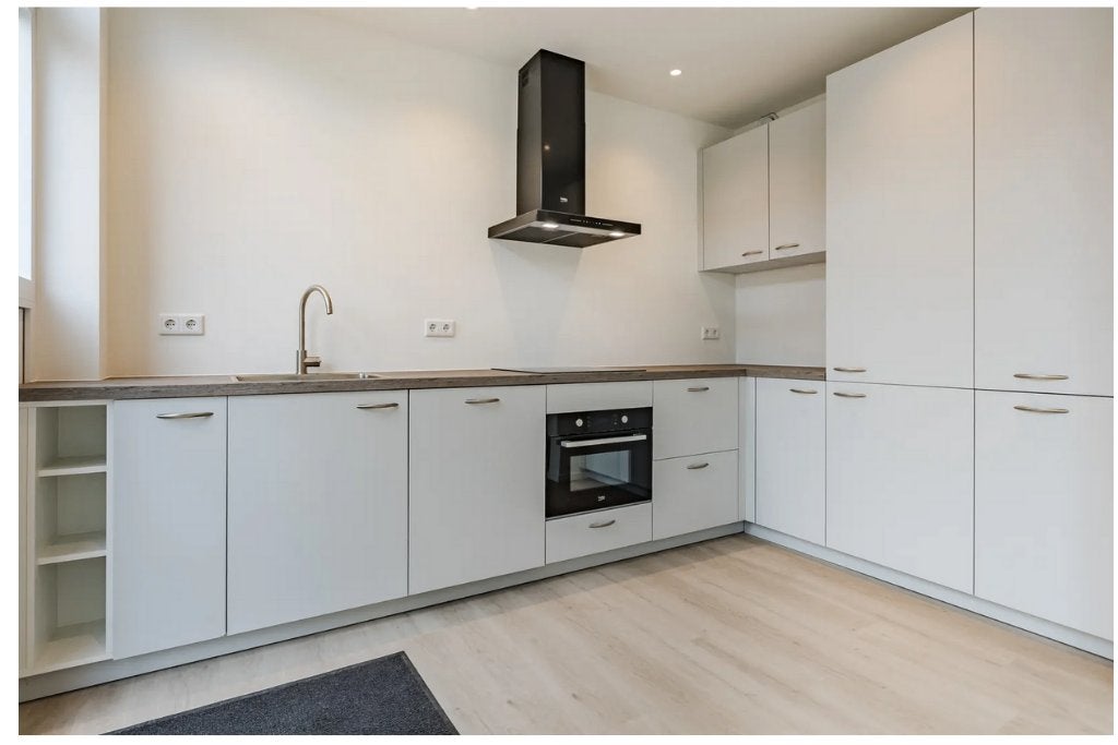 Keuken inclusief diverse apparatuur, Ophalen, Hoekkeuken, Zo goed als nieuw, Kunststof