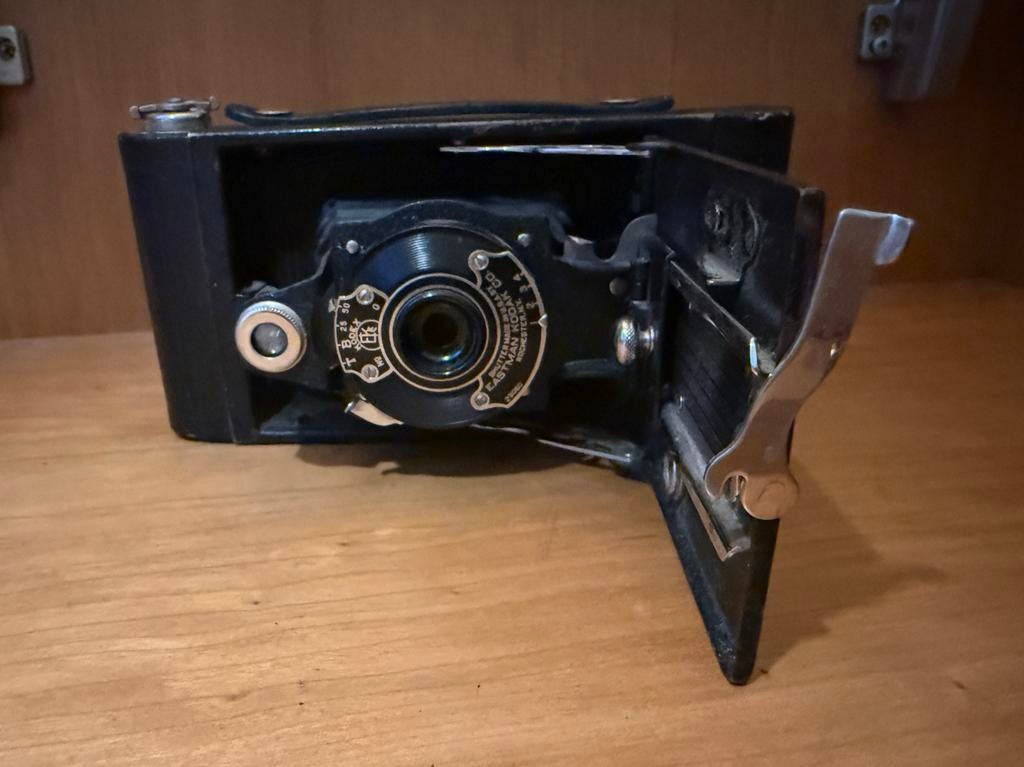 Vintage Kodak opvouwbare camera - Antiek verzamelobject, Computers en Software, Videokaarten, Ophalen of Verzenden, Gebruikt