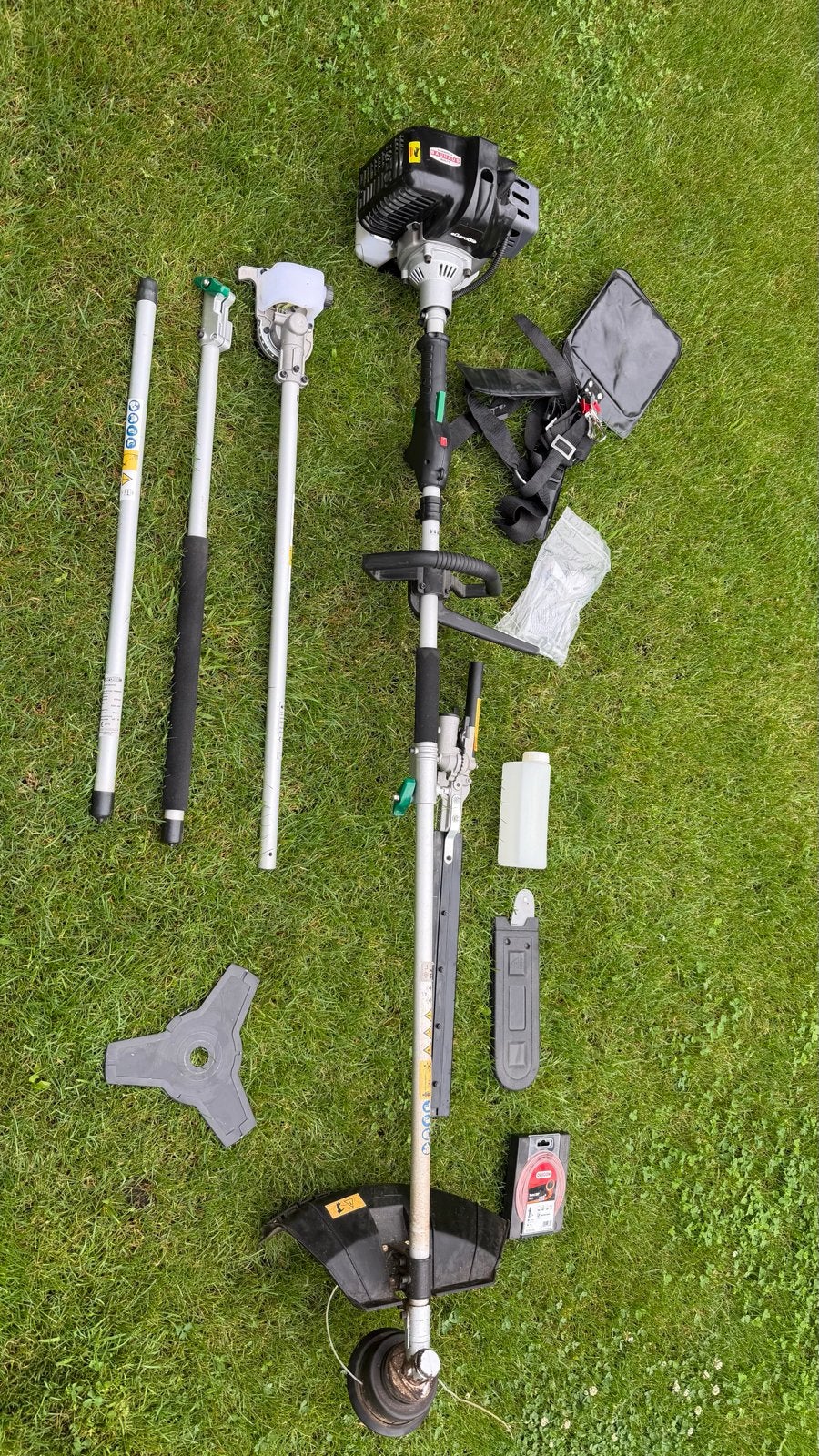 Multifunctionele 4-in-1 Benzine Bosmaaier & Heggenschaar, Tuin en Terras, Ophalen, Gebruikt, Overige soorten