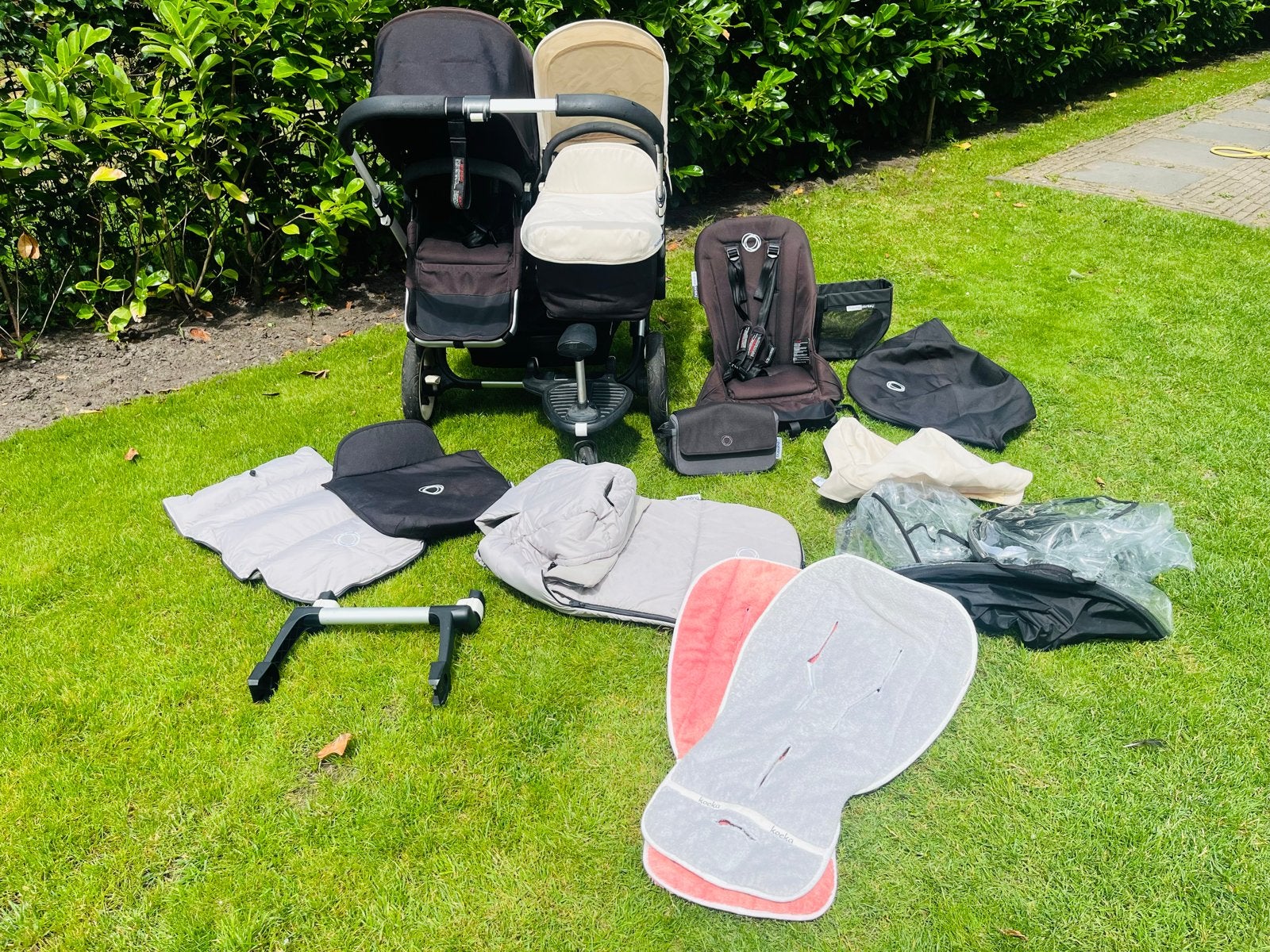 Bugaboo Donkey 2 Duowagen met veel accessoires, Ophalen, Gebruikt, Combiwagen, Duowagen