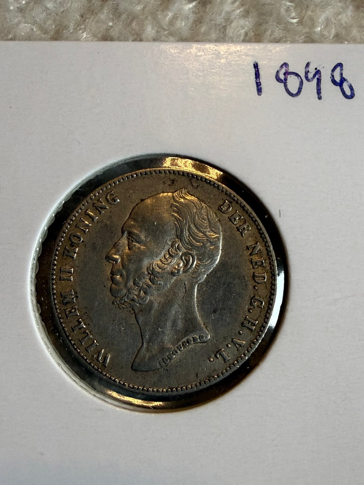 Prachtige halve gulden 1848 Willem II, Postzegels en Munten, Munten | Nederland, ½ gulden, Zilver, Ophalen of Verzenden, Losse munt