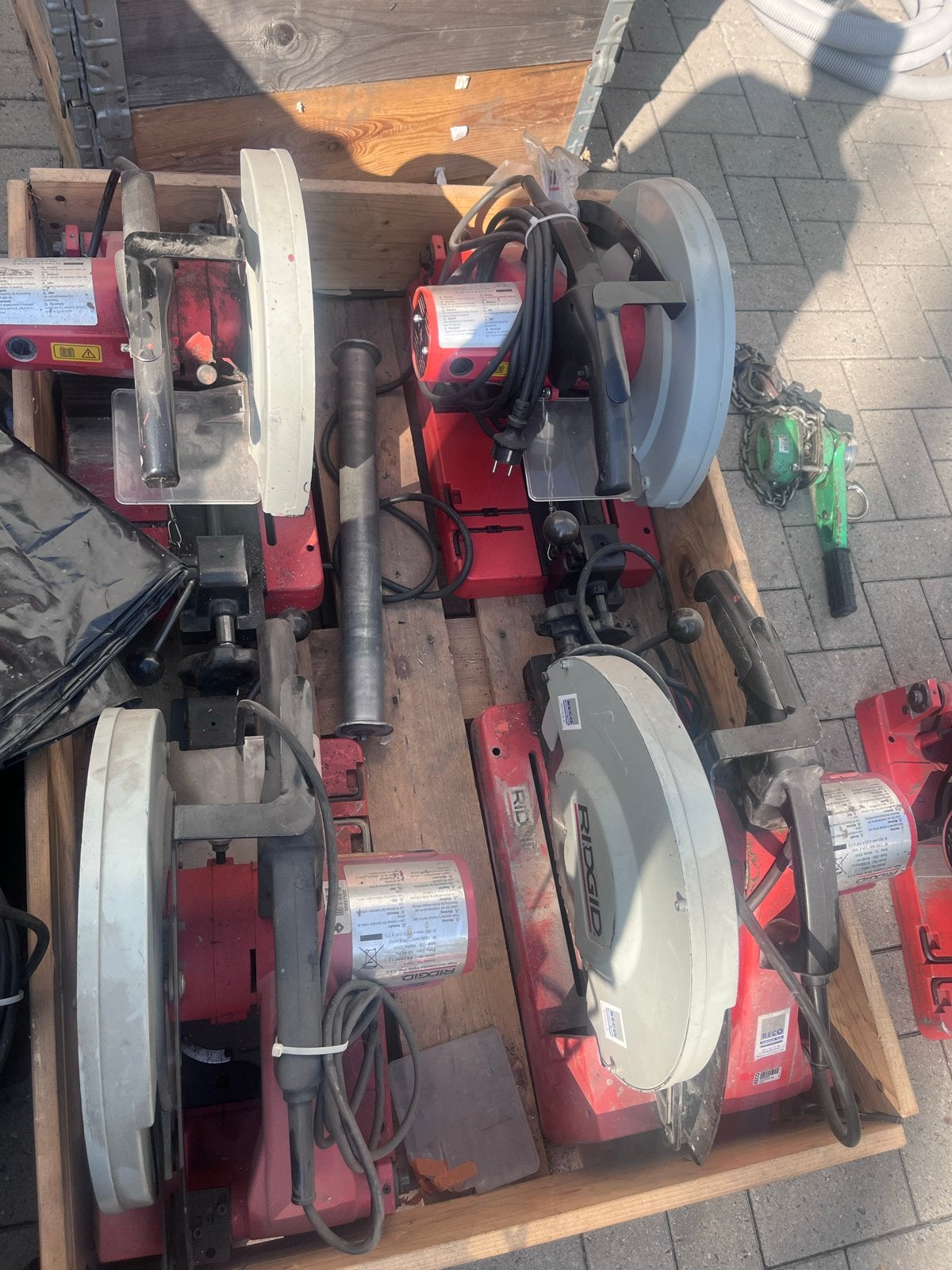 RIDGID 590-L Afkortzaag, Ophalen, Gebruikt, 70 mm of meer, Afkortzaag