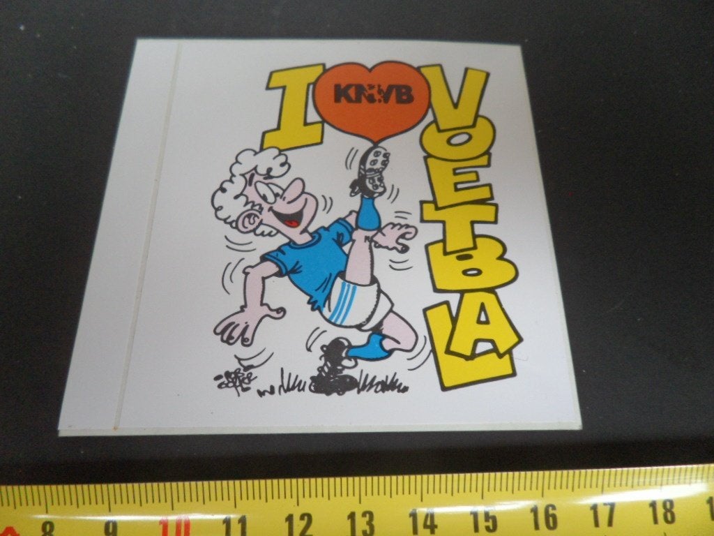 sticker Strip Rob Gorter  KNVB  I LOVE VOETBAL, Ophalen of Verzenden, Zo goed als nieuw