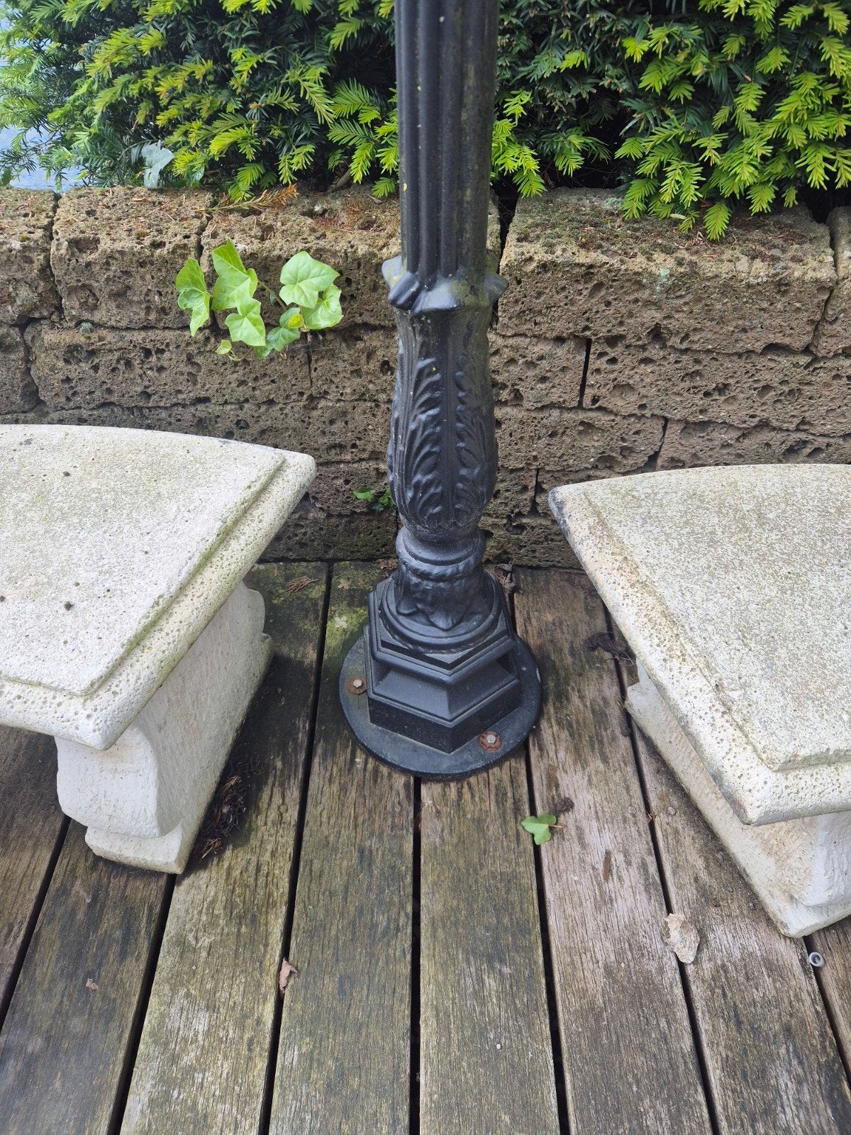 lantaarnpaal voor tuin of terras, Tuin en Terras, Ophalen, Netvoeding, 50 tot 250 watt, Staande lamp