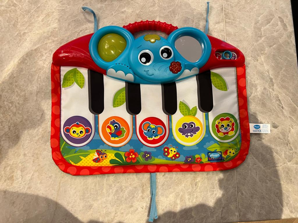 Playgro Baby Piano speelmat met Geluid en Dieren, Ophalen, Zo goed als nieuw, Overige typen, Met licht