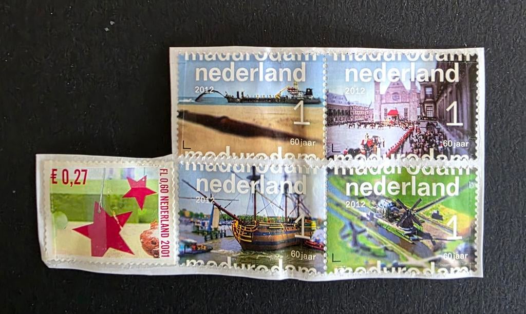 Nederlandse postzegels Madurodam en sterren, Postzegels en Munten, Ophalen of Verzenden