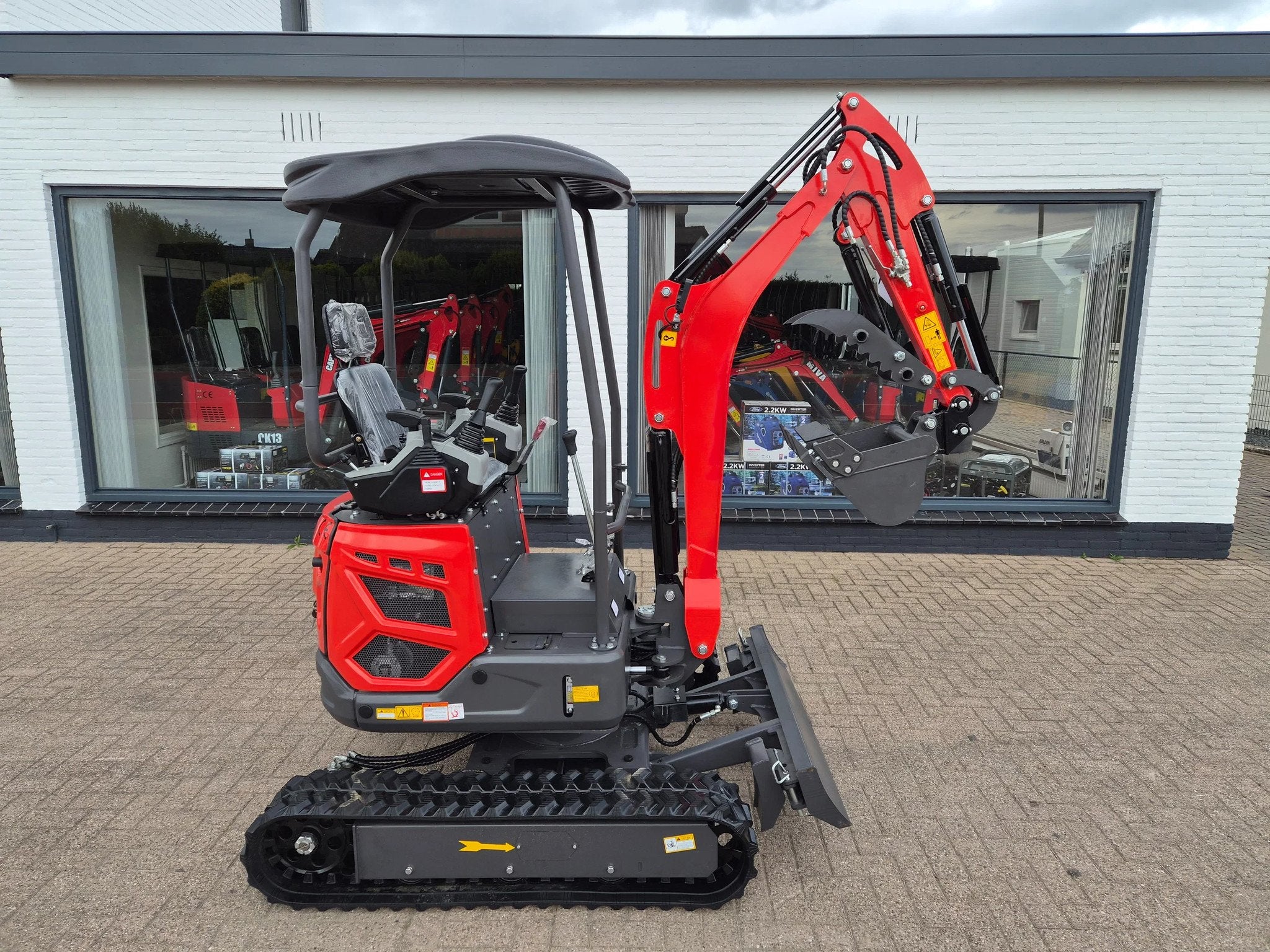 Eagle 1900 kg Minigraver servo Uitschuifbaare onderwagen gra, Graafmachine