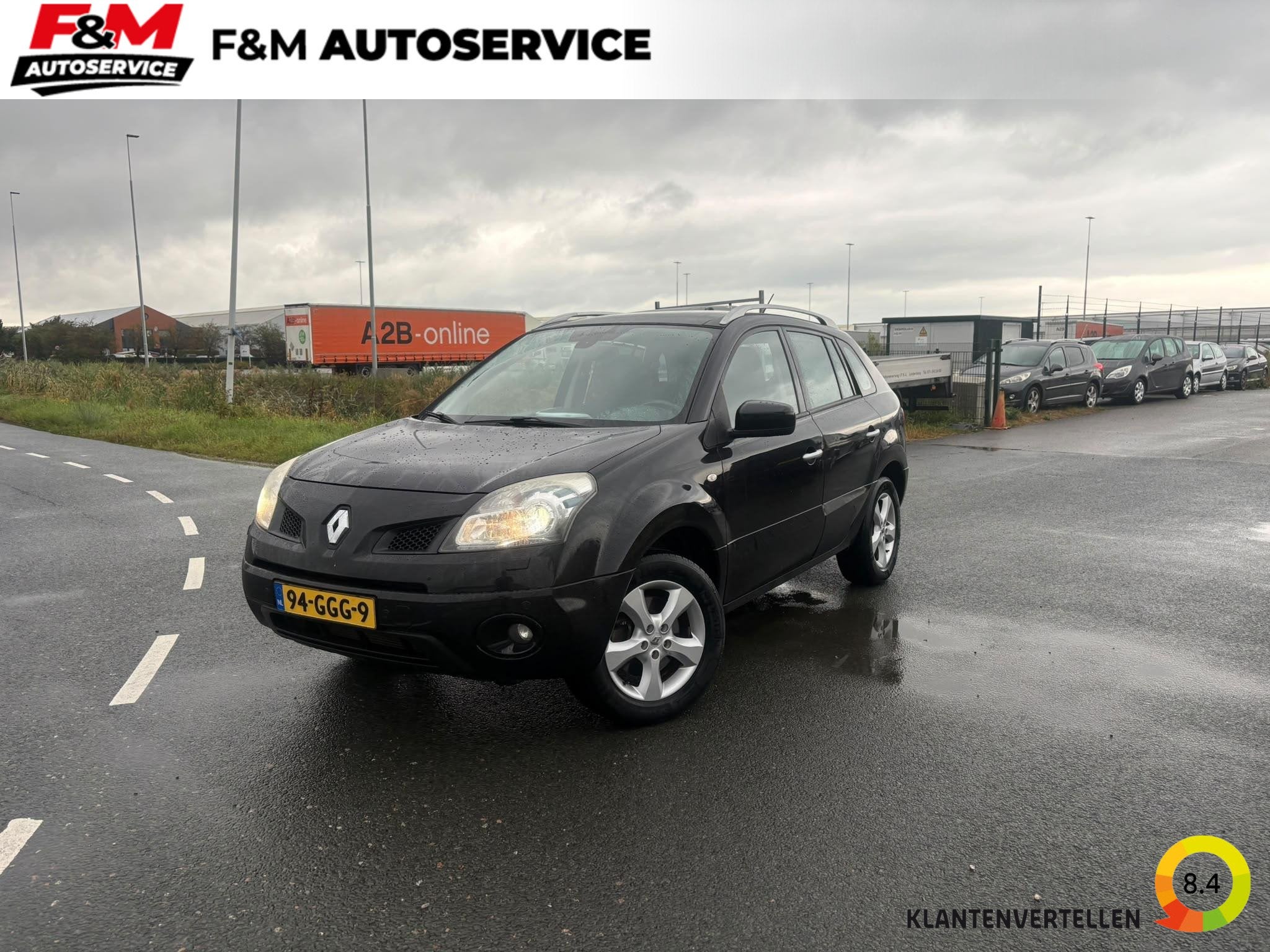 Renault Koleos 2.5 Dynamique Luxe Clima, cruise, pano, pdc,, Voorwielaandrijving, 4 cilinders, 2000 kg, Zwart