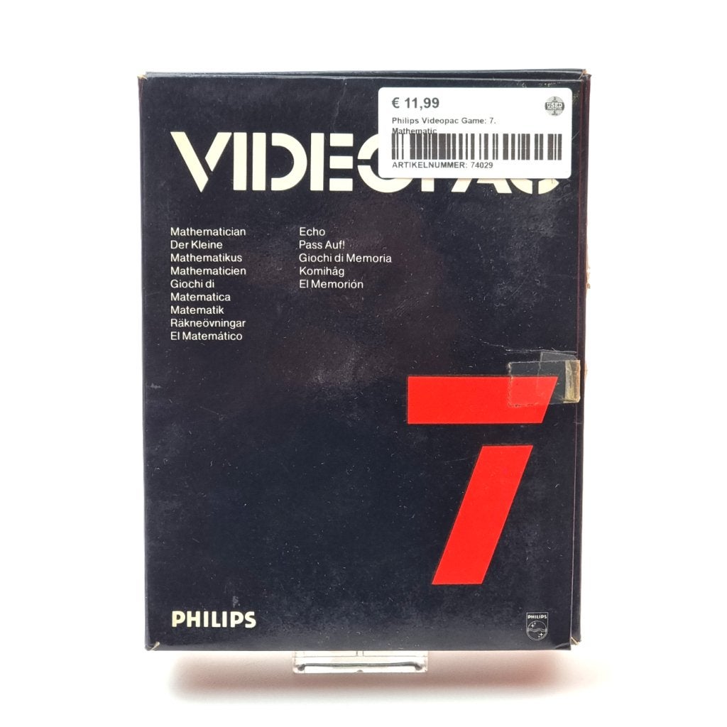 Philips Videopac Game: 7. Mathematic, Philips, Gebruikt, Support@philips.com, Philips Center
Amstelplein 2
1096 BC Amsterdam
Netherlands