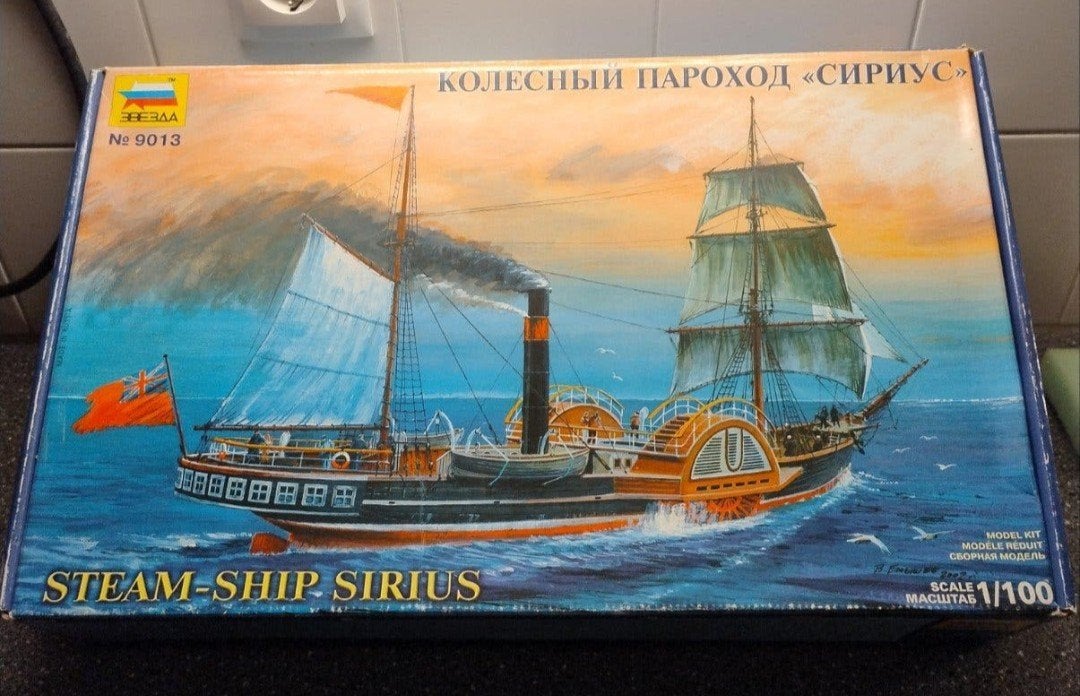 Zvezda 1/100 Stoomschip Sirius nieuw, Hobby en Vrije tijd, Ophalen of Verzenden, Nieuw, 1:50 tot 1:200, Overige merken