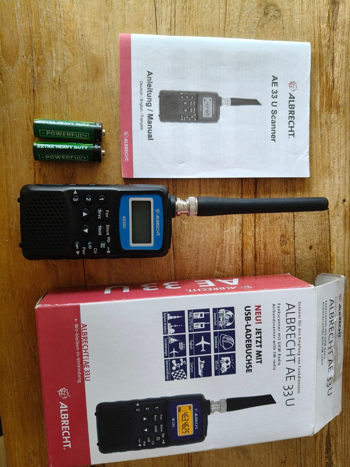 Albrecht AE 33 U Scanner met UKW & FM Radio en FM Radio, Ophalen of Verzenden, Zo goed als nieuw, Ontvanger