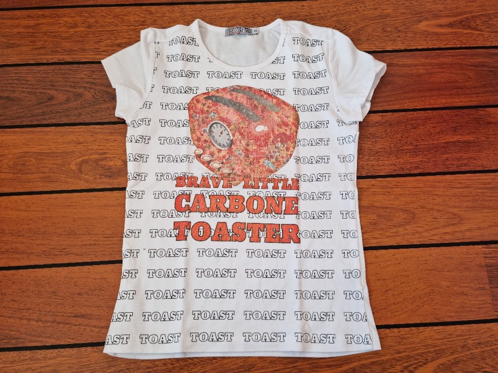 CARBONE shirt maat 140 ** ERG LEUK SHIRT ** ZGAN **, Meisje, Carbone, Ophalen of Verzenden, Zo goed als nieuw