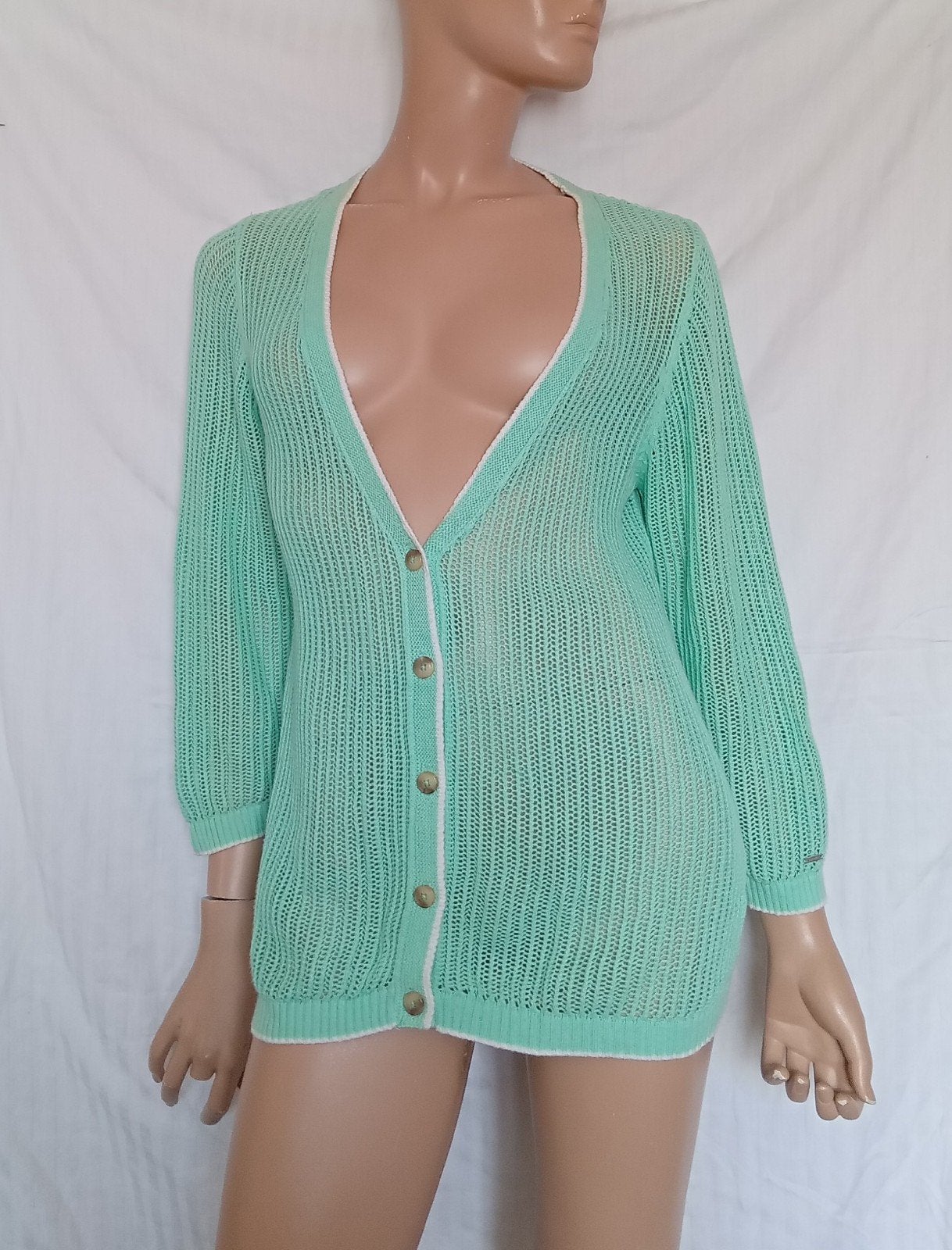 TOMMY HILFIGER Vest , Maat L, Kleding | Dames, Truien en Vesten, Ophalen of Verzenden, Zo goed als nieuw, Maat 42/44 (L), Groen