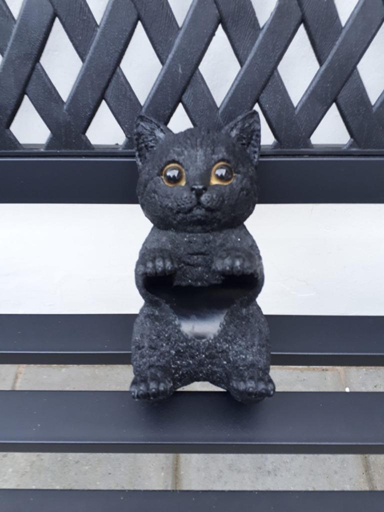 Wand beeld zwarte kat, Verzamelen, Ophalen, Zo goed als nieuw, Dier