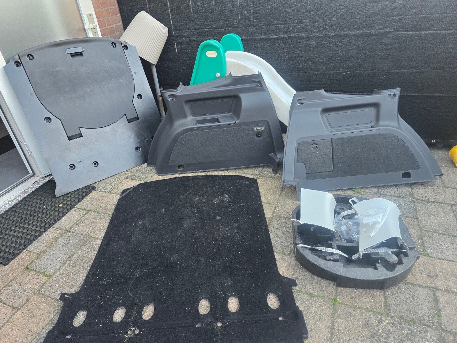 Volkswagen Touran 2010-2014 interieur achterin compleet, Auto-onderdelen, Interieur en Bekleding, Ophalen, Gebruikt, Volkswagen