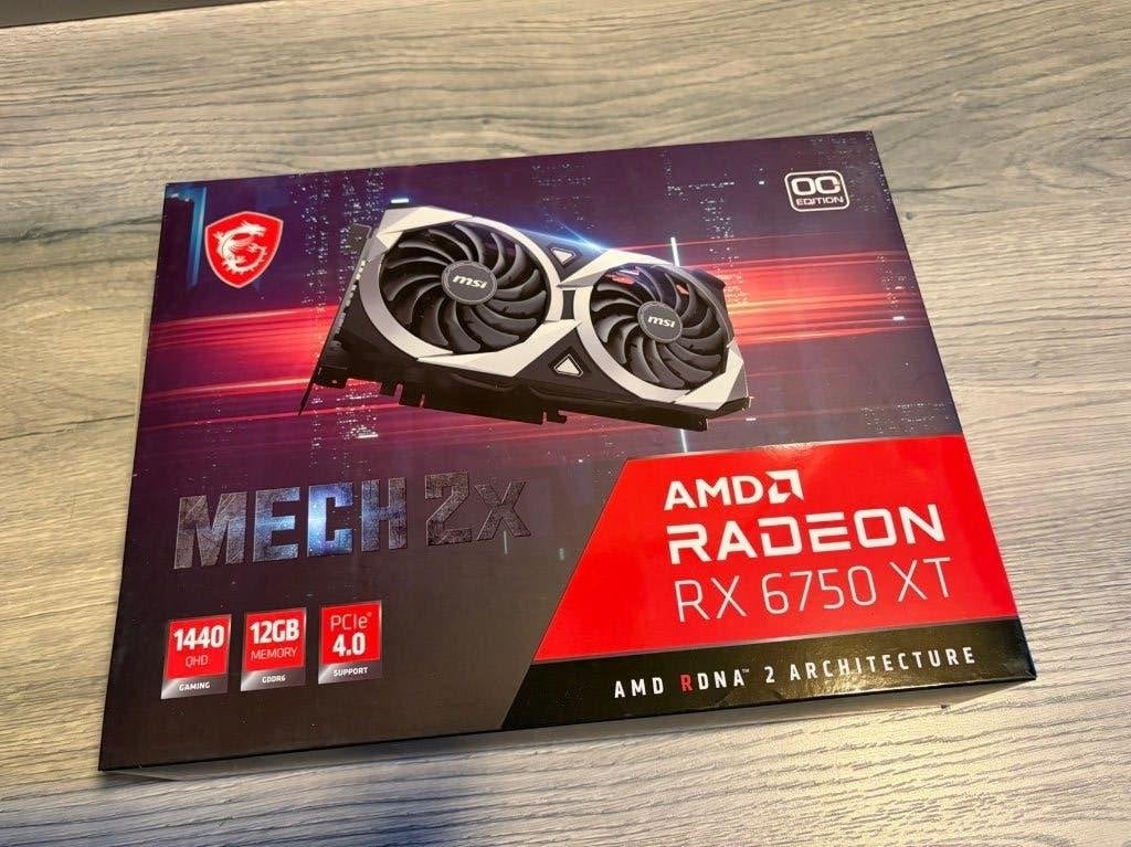 MSI Radeon RX 6750 XT MECH 2X 12G OC grafische kaart, Computers en Software, Videokaarten, AMD, GDDR6, PCI-Express 4, Ophalen of Verzenden