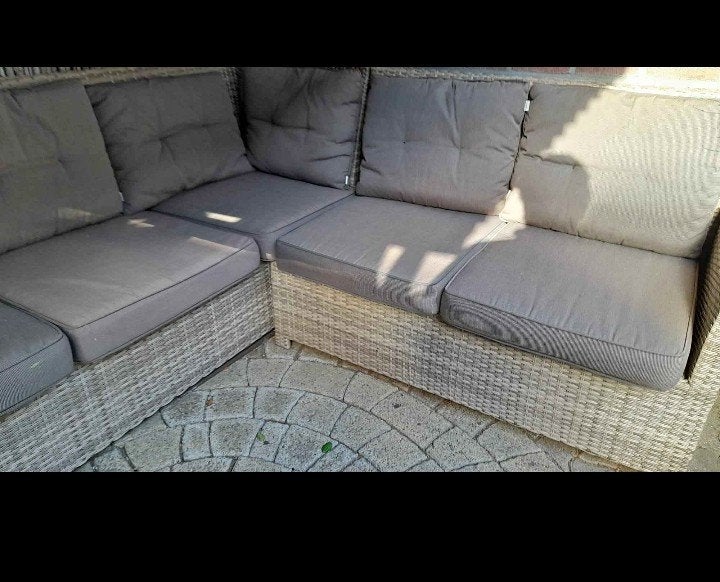 loungebank 2.00 bij 2.00 meter..hoekbank, Tuin en Terras, Ophalen, Gebruikt, Loungeset