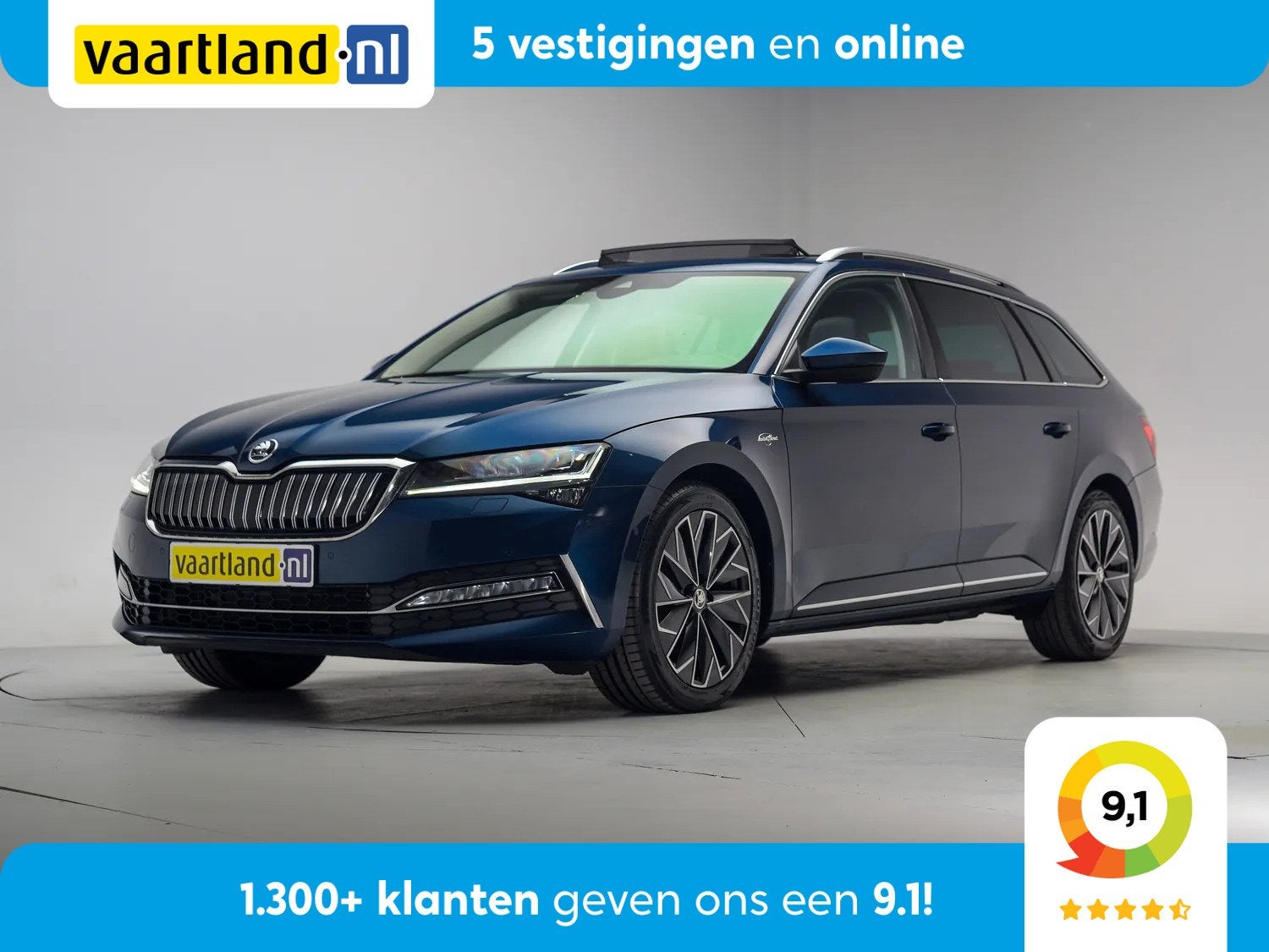 Skoda Superb 1.4 TSI iV PHEV Laurin & Klement [ Panorama Sto, Auto's, Skoda, Automaat, 0 cilinders, Gebruikt, Blauw