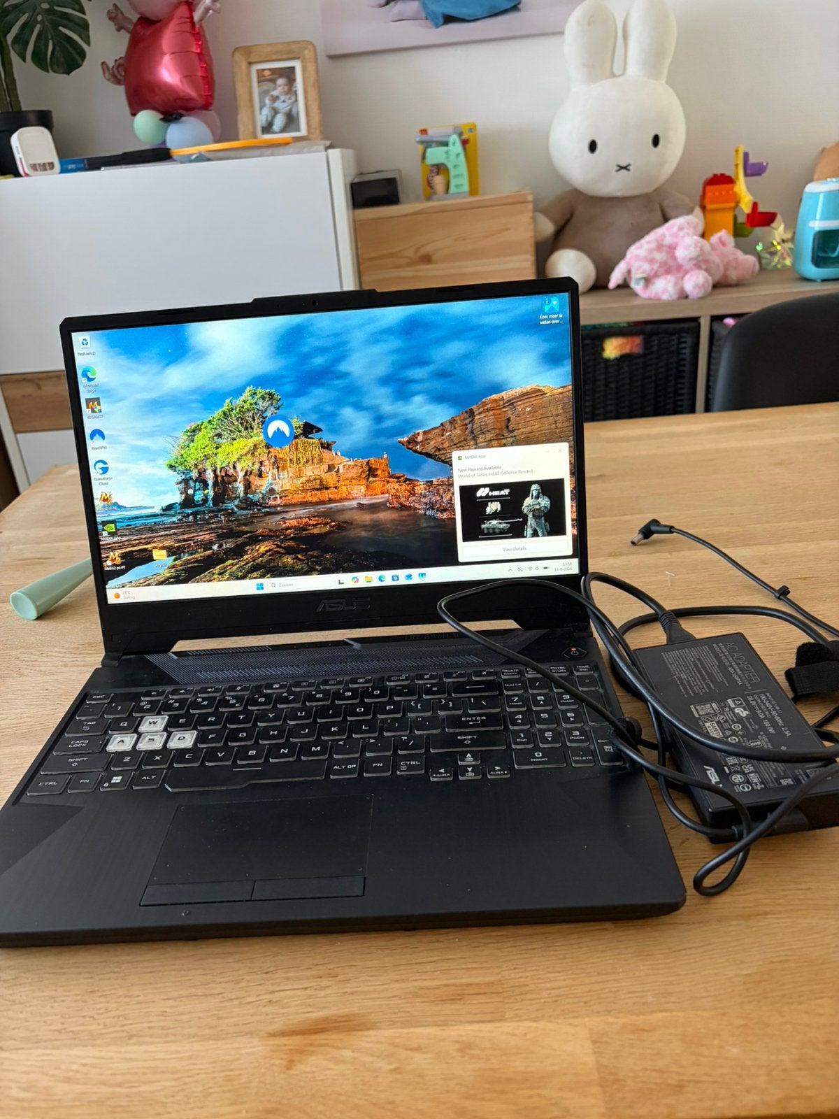 Asus tuf laptop, Ophalen, Zo goed als nieuw