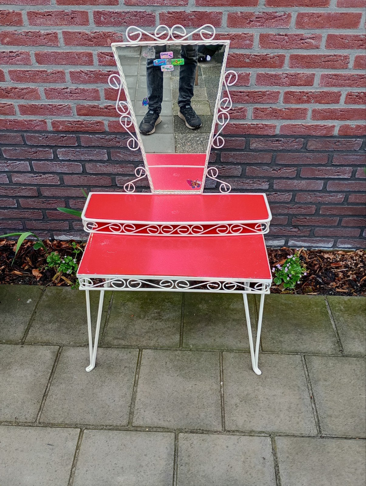 Vintage kaptafel, Ophalen, 50 tot 100 cm, Minder dan 100 cm