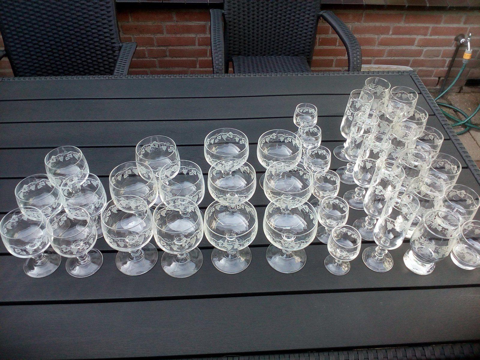 39-delig glasservies Luminarc Sarment met wijnranken, Ophalen