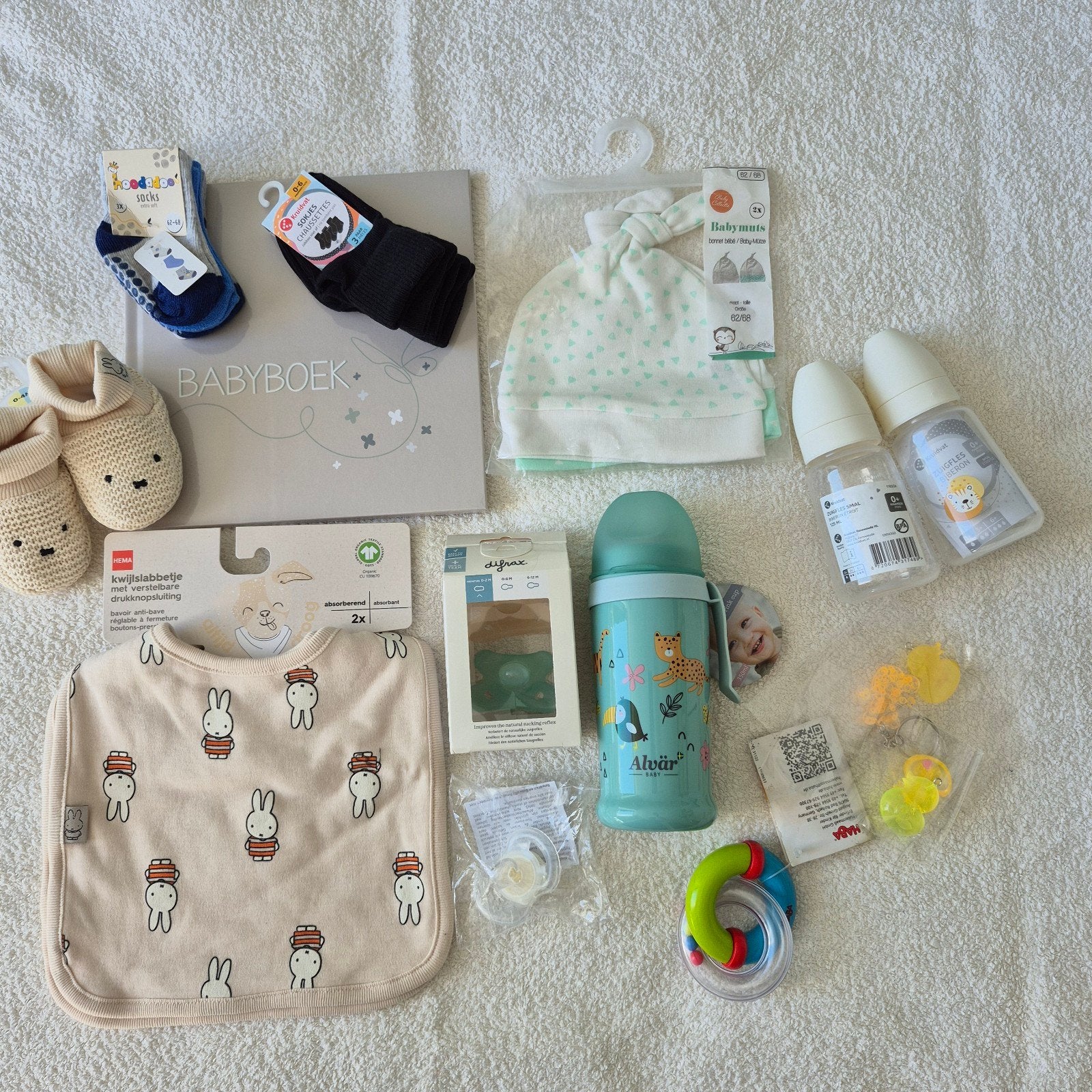 Grote set nieuwe babyartikelen - Ideaal kraamcadeau!, Ophalen of Verzenden, Nieuw