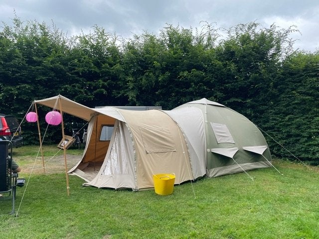 Karsten oppomptent 3.00 x 3.00 m, Caravans en Kamperen, Tenten, Ophalen, Gebruikt, Tot en met 4