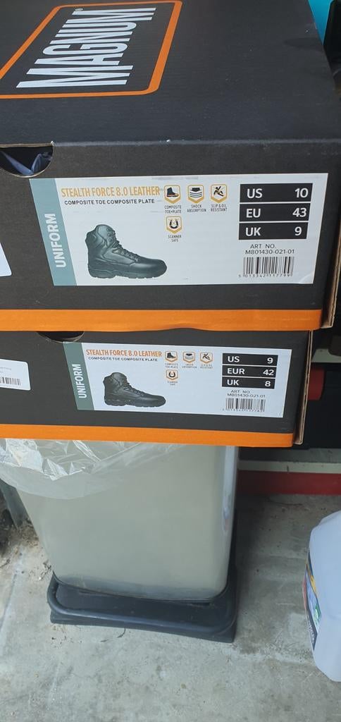 Magnum Force 8.0 Stealth Leather Boots - Nieuw in doos, Kleding | Heren, Schoenen, Ophalen, Zwart, Boots, Nieuw