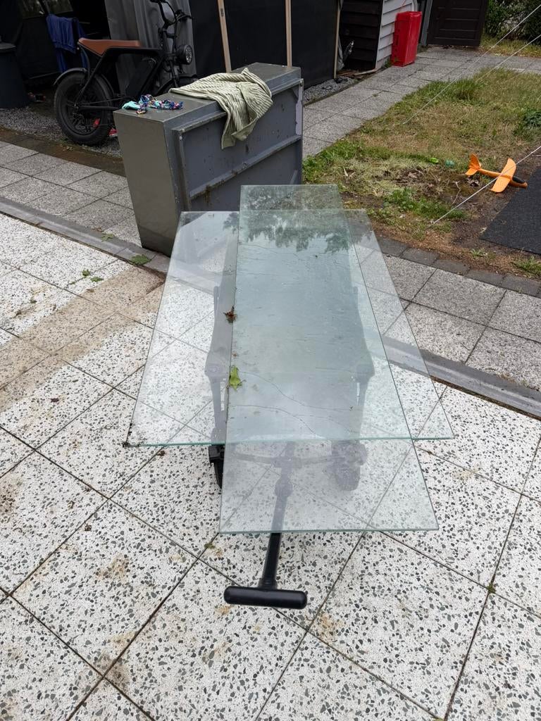 2 glas platen, Huis en Inrichting, Ophalen, Zo goed als nieuw, Glas, Cd's