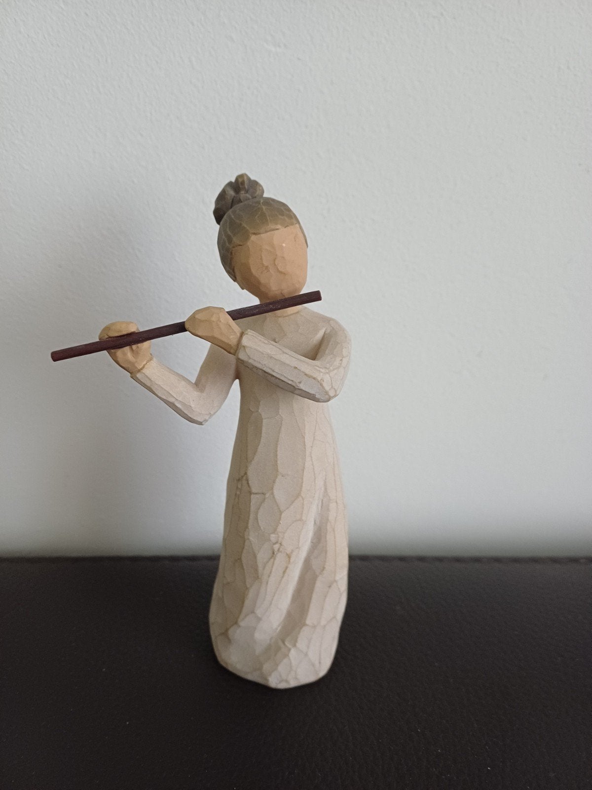 Willow Tree beeldje 'Angel of Harmony' met dwarsfluit, Ophalen of Verzenden, Zo goed als nieuw, Mens