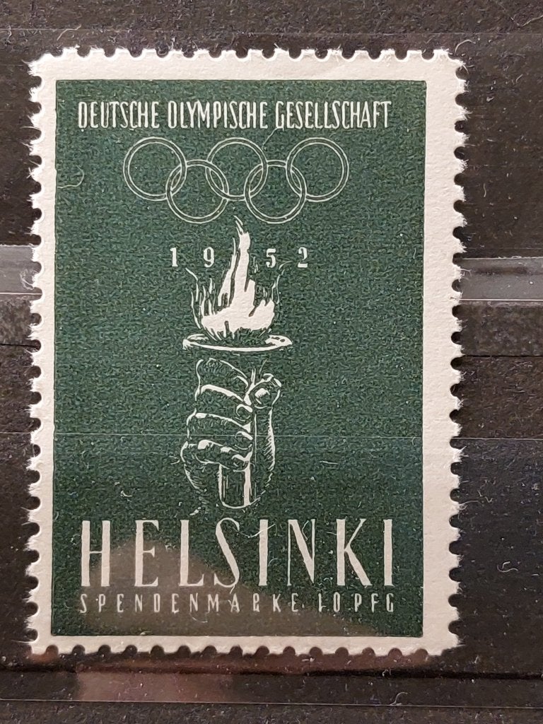 Duitsland Olympische Spelen Helsinki 1952 fondsenwerving, Ophalen of Verzenden, BRD, Postfris